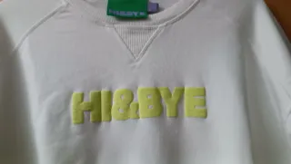 Sudadera HY&BYE Blanca Talla S