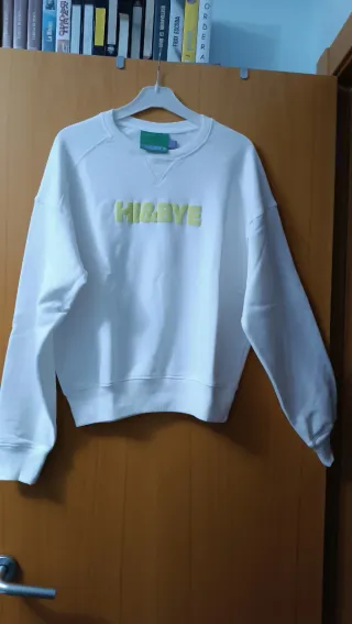Sudadera HY&BYE Blanca Talla S