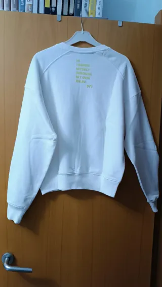 Sudadera HY&BYE Blanca Talla S