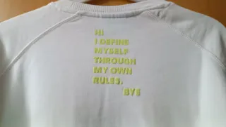 Sudadera HY&BYE Blanca Talla S