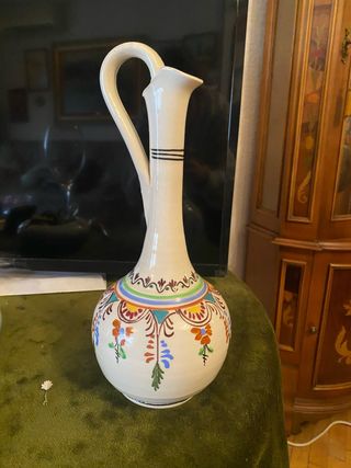 Jarrón de cerámica multicolor