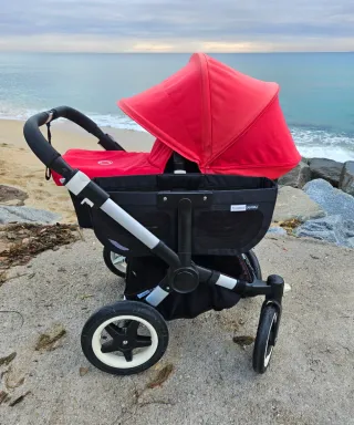 Bugaboo Donkey Duo Negro y Rojo