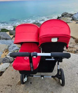 Bugaboo Donkey Duo Negro y Rojo