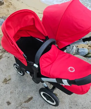 Bugaboo Donkey Duo Negro y Rojo