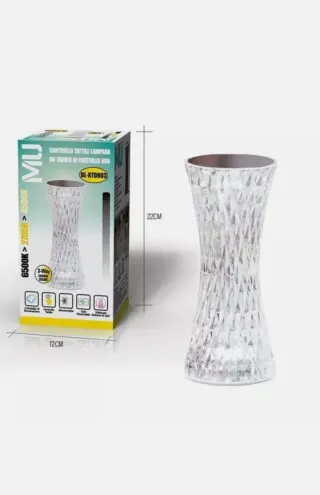 2 Lampade da tavolo MU in cristallo USB