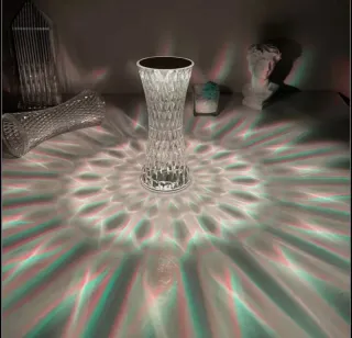 2 Lampade da tavolo MU in cristallo USB