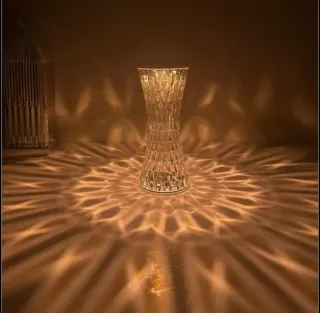 2 Lampade da tavolo MU in cristallo USB