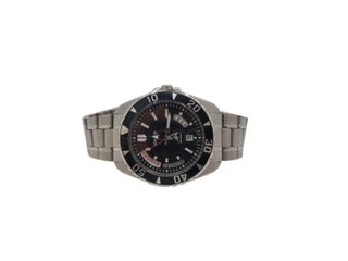 RELOJ CASIO 5045 MDV-103 ESFERA NEGRA/CORREA ACERO