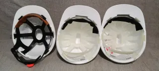 Cascos de trabajo blancos