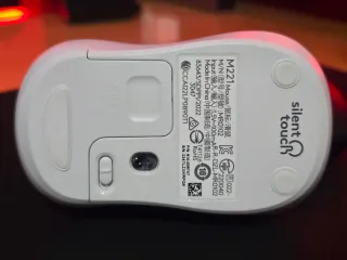 Ratón Logitech Silent Touch 2.4 GHz Gris/Blanco