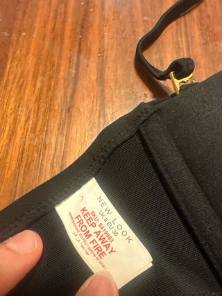 Top bikini New Look negro talla 36