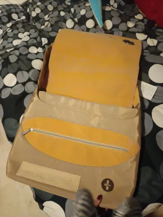 Maletín portátil 15.4'' beige/dorado