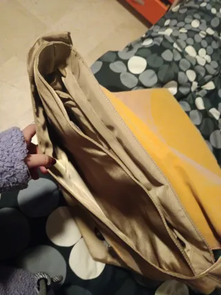 Maletín portátil 15.4'' beige/dorado