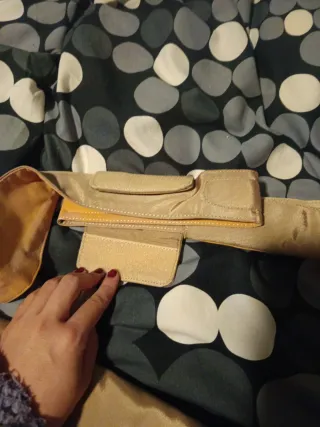 Maletín portátil 15.4'' beige/dorado