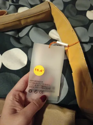 Maletín portátil 15.4'' beige/dorado