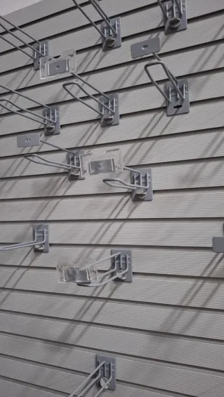 Panel de lamas con ganchos