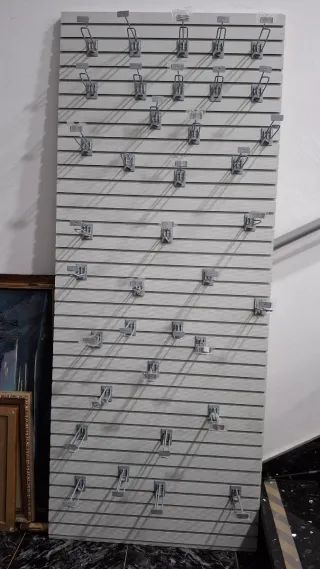 Panel de lamas con ganchos