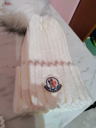 Cappello Moncler lana bianco
