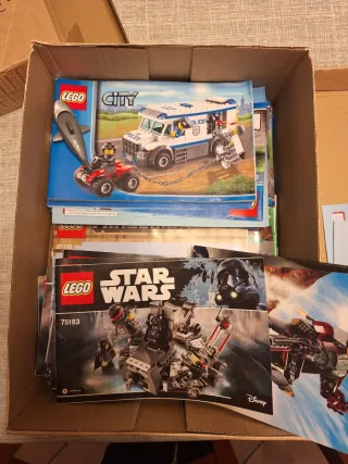 GRAN LOTE LEGO: Piezas, figuras y manuales