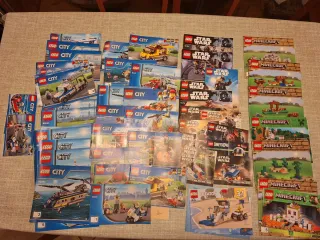 GRAN LOTE LEGO: Piezas, figuras y manuales