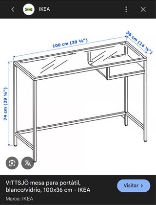 Mesa portátil Ikea VITTSJÖ