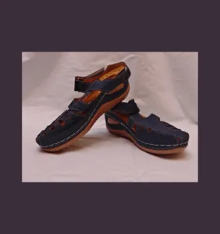 Sandalias Piel Sintética Azul Talla 37