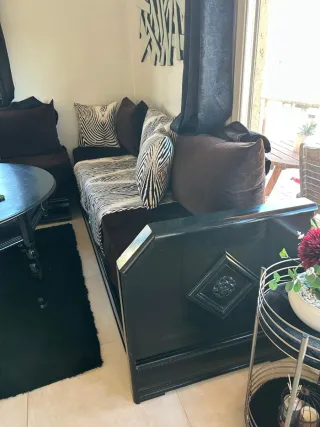 Sofá modular madera tapicería nueva