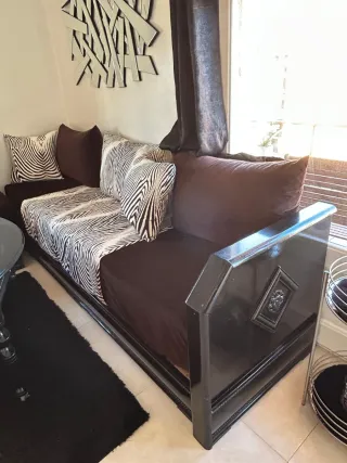 Sofá modular madera tapicería nueva