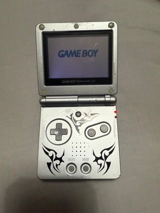 Nintendo Game Boy Advance SP Plata tribal