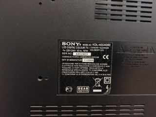 TV Sony BRAVIA KDL-40U4000 Negra + Chromecast