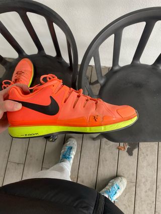 Zapatillas Nike Tenis Naranja y Amarillo