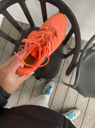 Zapatillas Nike Tenis Naranja y Amarillo