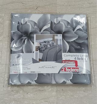 Completo letto matrimoniale 4 federe