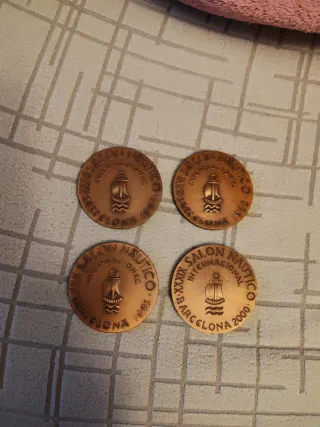 Lote 4 Medallas Salón Náutico Barcelona