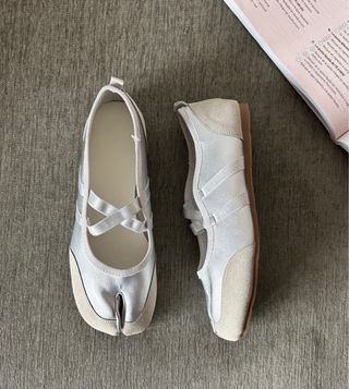 Bailarinas grises talla 40