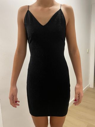 Vestido fiesta negro talla S