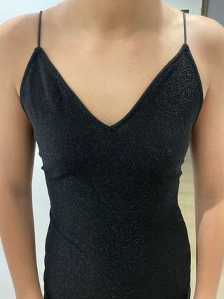 Vestido fiesta negro talla S
