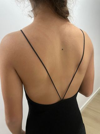 Vestido fiesta negro talla S