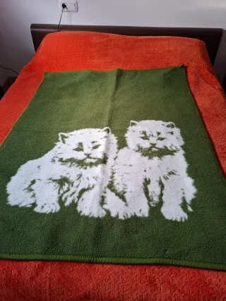 Manta de forro polar con gatitos