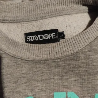 Sudadera Dope Diamond Gris y Turquesa
