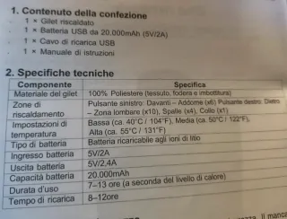 Gilet Riscaldato Elettrico (Uomo/Donna) - 21 Zone