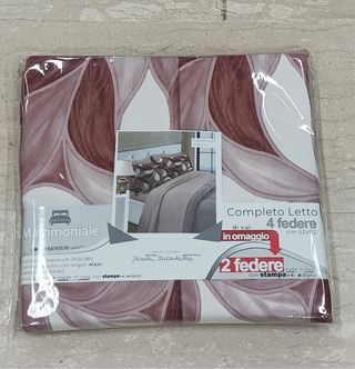 Completo letto matrimoniale 4 federe