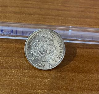 Moneda Plata de 50 céntimos Alfonso XIII 1926