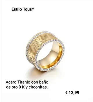 Anillo con circonitas