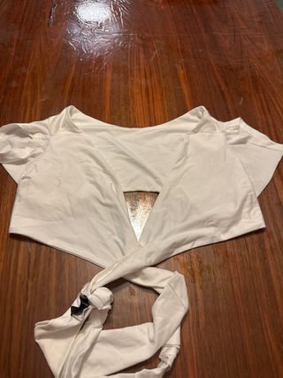 Top Shein Blanco Talla L