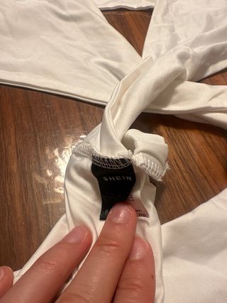 Top Shein Blanco Talla L