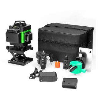 NIVEL LASER VERDE 360° 16 LINEAS 2 BATERÍAS NUEVO