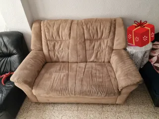 Sofá 2 Plazas Marrón