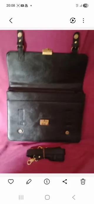 Maletín Piel Negro Abogado Gestor