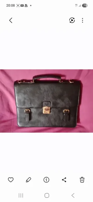 Maletín Piel Negro Abogado Gestor